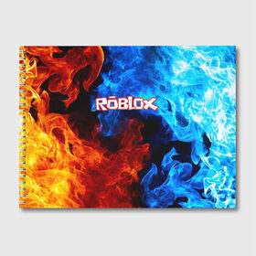 Альбом для рисования с принтом ROBLOX в Новосибирске, 100% бумага
 | матовая бумага, плотность 200 мг. | game | gamer | logo | minecraft | roblox | simulator | игра | конструктор | лого | майнкрафт | симулятор | строительство | фигура