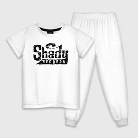 Детская пижама хлопок с принтом Eminem Slim Shady в Новосибирске, 100% хлопок |  брюки и футболка прямого кроя, без карманов, на брюках мягкая резинка на поясе и по низу штанин
 | beat | eminem | hip hop | hiphop | marshall | mm | music | nigga | radio | rap | record | records | shady | slim | underground | запись | звук | музыка | радио | рекорд | рекордс | рэп | слим | талант | хип хоп | хипхоп | эминем