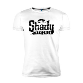 Мужская футболка премиум с принтом Eminem Slim Shady в Новосибирске, 92% хлопок, 8% лайкра | приталенный силуэт, круглый вырез ворота, длина до линии бедра, короткий рукав | Тематика изображения на принте: beat | eminem | hip hop | hiphop | marshall | mm | music | nigga | radio | rap | record | records | shady | slim | underground | запись | звук | музыка | радио | рекорд | рекордс | рэп | слим | талант | хип хоп | хипхоп | эминем