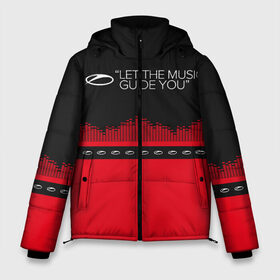 Мужская зимняя куртка 3D с принтом ASOT Let The Music Guide You в Новосибирске, верх — 100% полиэстер; подкладка — 100% полиэстер; утеплитель — 100% полиэстер | длина ниже бедра, свободный силуэт Оверсайз. Есть воротник-стойка, отстегивающийся капюшон и ветрозащитная планка. 

Боковые карманы с листочкой на кнопках и внутренний карман на молнии. | Тематика изображения на принте: a state of trance | a state of trance 950 | armin | armin van buuren | asot | asot 950 | let the music guide you | van buuren | армин | армин ван бюрен | ван бюрен