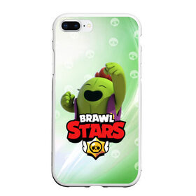 Чехол для iPhone 7Plus/8 Plus матовый с принтом spike brawl stars в Новосибирске, Силикон | Область печати: задняя сторона чехла, без боковых панелей | brawl | brawl stars | spike | бравл | бравл старс | спайк