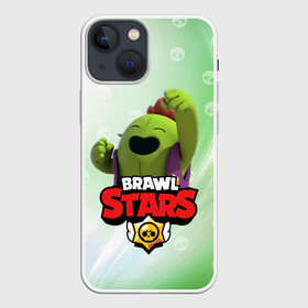 Чехол для iPhone 13 mini с принтом spike brawl stars в Новосибирске,  |  | brawl | brawl stars | spike | бравл | бравл старс | спайк