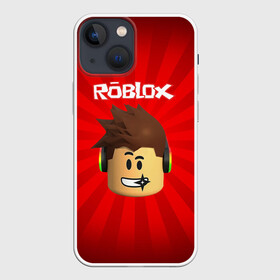 Чехол для iPhone 13 mini с принтом ROBLOX в Новосибирске,  |  | game | gamer | logo | minecraft | roblox | simulator | игра | конструктор | лого | майнкрафт | симулятор | строительство | фигура