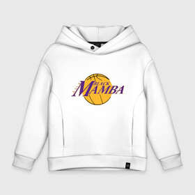 Детское худи Oversize хлопок с принтом Lakers - Black Mamba в Новосибирске, френч-терри — 70% хлопок, 30% полиэстер. Мягкий теплый начес внутри —100% хлопок | боковые карманы, эластичные манжеты и нижняя кромка, капюшон на магнитной кнопке | Тематика изображения на принте: basketball | black | bryant | game | james | kobe | kobebryant | lakers | lebron | los angeles | mamba | nba | rip | slam dunk | баскетбол | баскетболист | брайант | браянт | джеймс | игрок | коби | леброн | лейкерс | лос анджеле