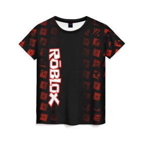 Женская футболка 3D с принтом Roblox в Новосибирске, 100% полиэфир ( синтетическое хлопкоподобное полотно) | прямой крой, круглый вырез горловины, длина до линии бедер | roblox | roblox games | игра роблокс | роблокс симулятор