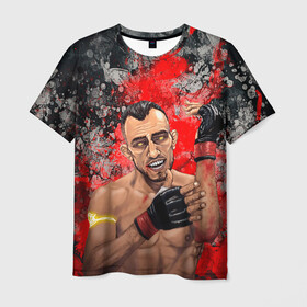 Мужская футболка 3D с принтом Tony Ferguson в Новосибирске, 100% полиэфир | прямой крой, круглый вырез горловины, длина до линии бедер | ferguson | mma | tony | tony ferguson | ufs | боец | мма | тони | тони фергюсон | фергюсон | эль кукуй