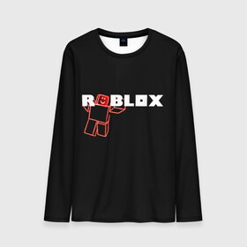 Мужской лонгслив 3D с принтом Роблокс Roblox в Новосибирске, 100% полиэстер | длинные рукава, круглый вырез горловины, полуприлегающий силуэт | roblox | геометрия | игры | квадраты | линии | роблокс