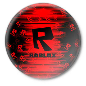 Значок с принтом Roblox. в Новосибирске,  металл | круглая форма, металлическая застежка в виде булавки | game | roblox | блок | игра | игрушка | лего | майнкрафт | персонажи | персонажи из кубиков | роблокс | робот
