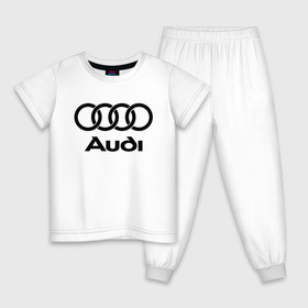 Детская пижама хлопок с принтом Audi Ауди в Новосибирске, 100% хлопок |  брюки и футболка прямого кроя, без карманов, на брюках мягкая резинка на поясе и по низу штанин
 | Тематика изображения на принте: audi | auto | quattro | авто | автомобиль | ауди | марка | машина