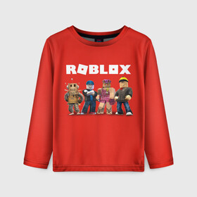 Детский лонгслив 3D с принтом ROBLOX в Новосибирске, 100% полиэстер | длинные рукава, круглый вырез горловины, полуприлегающий силуэт
 | roblox | игра | компьютерная игра | логотип | онлайн | онлайн игра | роблакс | роблокс