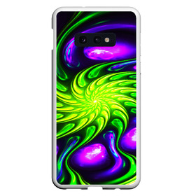 Чехол для Samsung S10E с принтом NEON&ACID в Новосибирске, Силикон | Область печати: задняя сторона чехла, без боковых панелей | abstract | abstraction | color | fractal | geometry | paitnt | polygon | polygonal | psy | абстракция | геометрия | краски | неоновые | полигоны | психоделика | фрактал