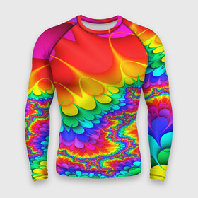 Мужской рашгард 3D с принтом TIE DYE в Новосибирске,  |  | abstract | abstraction | color | fractal | geometry | paitnt | polygon | polygonal | psy | абстракция | геометрия | краски | неоновые | полигоны | психоделика | фрактал