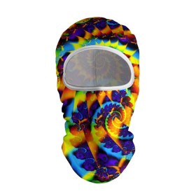 Балаклава 3D с принтом TIE-DYE COLOR в Новосибирске, 100% полиэстер, ткань с особыми свойствами — Activecool | плотность 150–180 г/м2; хорошо тянется, но при этом сохраняет форму. Закрывает шею, вокруг отверстия для глаз кайма. Единый размер | abstract | abstraction | color | fractal | geometry | paitnt | polygon | polygonal | psy | абстракция | геометрия | краски | неоновые | полигоны | психоделика | фрактал