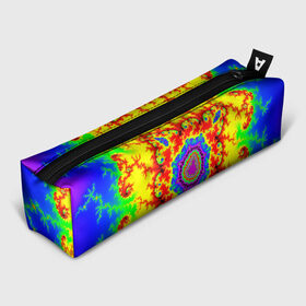 Пенал 3D с принтом АБСТРАКТНЫЕ РАЗРЫВЫ в Новосибирске, 100% полиэстер | плотная ткань, застежка на молнии | abstract | abstraction | color | fractal | geometry | paitnt | polygon | polygonal | psy | абстракция | геометрия | краски | неоновые | полигоны | психоделика | фрактал