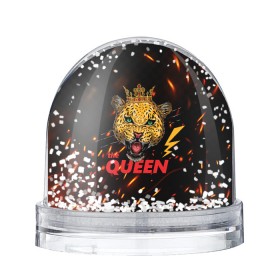 Снежный шар с принтом the Queen в Новосибирске, Пластик | Изображение внутри шара печатается на глянцевой фотобумаге с двух сторон | queen | большая кошка | королева | корона | кошка | леопард | львица | молния
