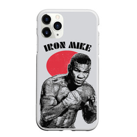 Чехол для iPhone 11 Pro матовый с принтом Iron Mike в Новосибирске, Силикон |  | iron mike | iron mike tyson | mike tyson | бокс | железный майк | майк тайсон | таисон | тайсон