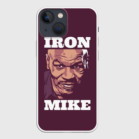 Чехол для iPhone 13 mini с принтом Mike Tyson в Новосибирске,  |  | iron mike | iron mike tyson | mike tyson | бокс | железный майк | майк тайсон | таисон | тайсон