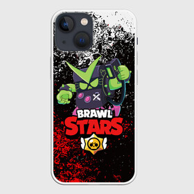 Чехол для iPhone 13 mini с принтом BRAWL STARS VIRUS 8 BIT в Новосибирске,  |  | Тематика изображения на принте: 8 bit | 8 бит | bibi | brawl stars | crow | el brown | leon | leon shark | max | mr.p | sally leon | shark | stars | virus | werewolf | акула | биби | вирус | ворон | леон | оборотень | пингвин