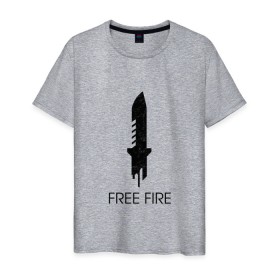 Мужская футболка хлопок с принтом Free Fire в Новосибирске, 100% хлопок | прямой крой, круглый вырез горловины, длина до линии бедер, слегка спущенное плечо. | free fire | freefire | игра free fire | игра фрифаер | фри файр | фрифаер