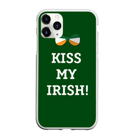 Чехол для iPhone 11 Pro матовый с принтом Kiss my Irish в Новосибирске, Силикон |  | британия | день святого патрика | золото | ирландия