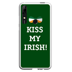 Чехол для Honor P Smart Z с принтом Kiss my Irish в Новосибирске, Силикон | Область печати: задняя сторона чехла, без боковых панелей | британия | день святого патрика | золото | ирландия