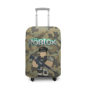 Чехол для чемодана 3D с принтом Roblox 23 February Camouflage в Новосибирске, 86% полиэфир, 14% спандекс | двустороннее нанесение принта, прорези для ручек и колес | 23 февраля | game | game roblox | logo roblox | online game | r | roblox | день защитника | день защитника отечества | игра | игра роблокс | лого | лого роблокс | логотип | надпись | онлайн игра | онлайн игра роблокс | роблокс