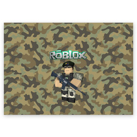 Поздравительная открытка с принтом Roblox 23 February Camouflage в Новосибирске, 100% бумага | плотность бумаги 280 г/м2, матовая, на обратной стороне линовка и место для марки
 | 23 февраля | game | game roblox | logo roblox | online game | r | roblox | день защитника | день защитника отечества | игра | игра роблокс | лого | лого роблокс | логотип | надпись | онлайн игра | онлайн игра роблокс | роблокс