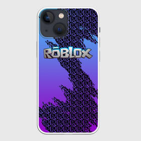 Чехол для iPhone 13 mini с принтом Roblox в Новосибирске,  |  | Тематика изображения на принте: game | game roblox | logo roblox | online game | r | roblox | игра | игра роблокс | лого | лого роблокс | логотип | надпись | онлайн игра | онлайн игра роблокс | роблокс