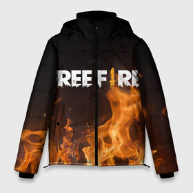 Мужская зимняя куртка 3D с принтом FREE FIRE в Новосибирске, верх — 100% полиэстер; подкладка — 100% полиэстер; утеплитель — 100% полиэстер | длина ниже бедра, свободный силуэт Оверсайз. Есть воротник-стойка, отстегивающийся капюшон и ветрозащитная планка. 

Боковые карманы с листочкой на кнопках и внутренний карман на молнии. | free fire | freefire | игра free fire | игра фрифаер | фри файр | фрифаер