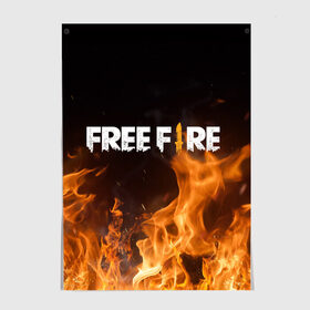 Постер с принтом FREE FIRE в Новосибирске, 100% бумага
 | бумага, плотность 150 мг. Матовая, но за счет высокого коэффициента гладкости имеет небольшой блеск и дает на свету блики, но в отличии от глянцевой бумаги не покрыта лаком | free fire | freefire | игра free fire | игра фрифаер | фри файр | фрифаер