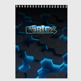 Скетчбук с принтом Roblox Neon Hex в Новосибирске, 100% бумага
 | 48 листов, плотность листов — 100 г/м2, плотность картонной обложки — 250 г/м2. Листы скреплены сверху удобной пружинной спиралью | Тематика изображения на принте: game | game roblox | hex | logo roblox | neon | online game | r | roblox | игра | игра роблокс | лого | лого роблокс | логотип | надпись | онлайн игра | онлайн игра роблокс | роблокс