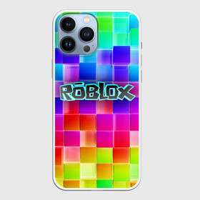 Чехол для iPhone 13 Pro Max с принтом Роблокс в Новосибирске,  |  | roblox | бро | геометрия | игры | квадраты | кубизм | кубы | линии | нуб | про | радуга | роблокс | человечки