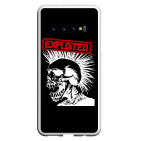 Чехол для Samsung Galaxy S10 с принтом The Exploited в Новосибирске, Силикон | Область печати: задняя сторона чехла, без боковых панелей | Тематика изображения на принте: punks | punks not dead | the exploited | панк не сдох | панки | уоти | череп | эксплоитед