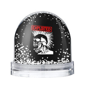 Снежный шар с принтом The Exploited в Новосибирске, Пластик | Изображение внутри шара печатается на глянцевой фотобумаге с двух сторон | punks | punks not dead | the exploited | панк не сдох | панки | уоти | череп | эксплоитед