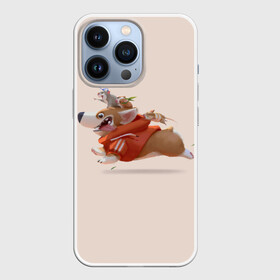 Чехол для iPhone 13 Pro с принтом КОРГИ И МЫШАТА в Новосибирске,  |  | animals | corgi | dogs | pets | puppies | queen | животные | корги | королева | песики | питомцы | собаки | щенки