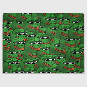 Плед 3D с принтом Pepe The Frog в Новосибирске, 100% полиэстер | закругленные углы, все края обработаны. Ткань не мнется и не растягивается | frog | meme | memes | pepe | pepe the frog | грустная жабка | лягушка | лягушонок пепе | мем | мемы