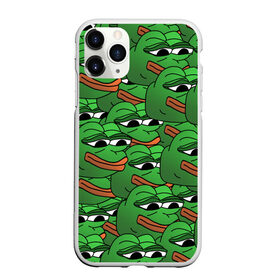 Чехол для iPhone 11 Pro Max матовый с принтом Pepe The Frog в Новосибирске, Силикон |  | frog | meme | memes | pepe | pepe the frog | грустная жабка | лягушка | лягушонок пепе | мем | мемы