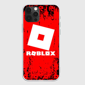 Чехол для iPhone 12 Pro с принтом ROBLOX. в Новосибирске, силикон | область печати: задняя сторона чехла, без боковых панелей | Тематика изображения на принте: game | gamer | logo | minecraft | roblox | simulator | игра | конструктор | лого | симулятор | строительство | фигура