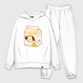 Мужской костюм хлопок OVERSIZE с принтом Chimmy juice в Новосибирске,  |  | bt21 | bts | chimmy | chimmy juice | бт21 | бтс