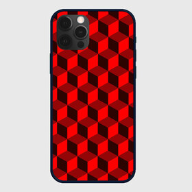 Чехол для iPhone 12 Pro Max с принтом Кубики в Новосибирске, Силикон |  | Тематика изображения на принте: геометрия | квадратики | квадраты | красная майка | красная футболка | красные квадраты | красные кубики | красные трусы | красные шорты | красный р | красный топ | красный чехол