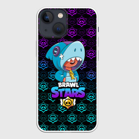 Чехол для iPhone 13 mini с принтом Brawl stars leon shark. в Новосибирске,  |  | bea | bib | brawl stars | crow | el brown | leon | max | nita | sally leon | shark | акула | биа | биби | бравл старс | ворон | игра | леон | макс | нита | оборотень | салли леон | сэлли леон | шарк | эл браун