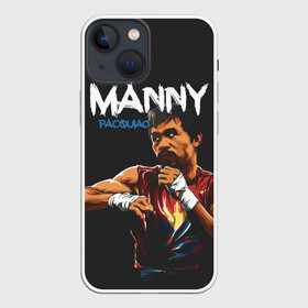 Чехол для iPhone 13 mini с принтом Manny в Новосибирске,  |  | manny pacquiao | pac man | pacquiao | бокс | мэнни пакьяо | пакьяо