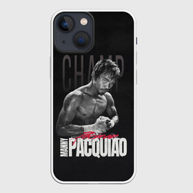 Чехол для iPhone 13 mini с принтом Manny Pacquiao в Новосибирске,  |  | manny pacquiao | pac man | pacquiao | бокс | мэнни пакьяо | пакьяо