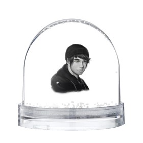 Снежный шар с принтом Думер в Новосибирске, Пластик | Изображение внутри шара печатается на глянцевой фотобумаге с двух сторон | doomer | doomer girl | doomer guy | trad girl | думер | мем | мемы | парень