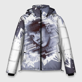 Мужская зимняя куртка 3D с принтом Тима Белорусских (чб) в Новосибирске, верх — 100% полиэстер; подкладка — 100% полиэстер; утеплитель — 100% полиэстер | длина ниже бедра, свободный силуэт Оверсайз. Есть воротник-стойка, отстегивающийся капюшон и ветрозащитная планка. 

Боковые карманы с листочкой на кнопках и внутренний карман на молнии. | Тематика изображения на принте: артист | белорусских | во дворе | любовь по белорусски | мокрые кроссы | музыка | не меняй | незабудка | новинки музыки | одуванчик | певец | тима | тима белорусских | топ чарт