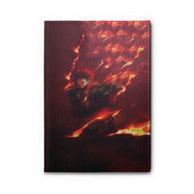 Обложка для автодокументов Танджиро Камадо: в Новосибирске, натуральная кожа |  размер 19,9*13 см; внутри 4 больших “конверта” для документов и один маленький отдел — туда идеально встанут права | Тематика изображения на принте: аниме | клинок рассекающий демонов | танджиро камадо