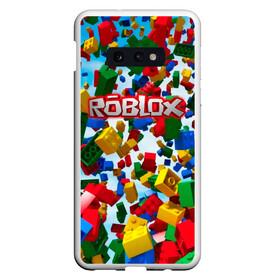 Чехол для Samsung S10E с принтом Roblox Cubes в Новосибирске, Силикон | Область печати: задняя сторона чехла, без боковых панелей | game | game roblox | logo roblox | online game | r | roblox | игра | игра роблокс | лого | лого роблокс | логотип | надпись | онлайн игра | онлайн игра роблокс | роблокс