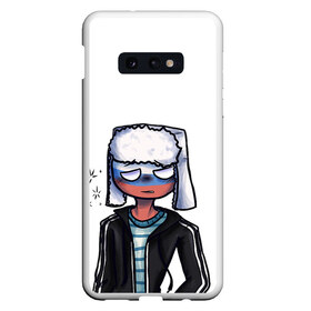 Чехол для Samsung S10E с принтом CountryHumans - Россия в Новосибирске, Силикон | Область печати: задняя сторона чехла, без боковых панелей | 23 | army | country | countryhumans | humans | memes | patriot | russia | армия | звезда | красная | мем | патриот | россия | страна | тельняшка | флаг | человечек | шапка