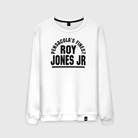 Мужской свитшот хлопок с принтом Roy Jones Jr. в Новосибирске, 100% хлопок |  | captain hook | roy jones | roy levesta jones | бокс | капитан хук | рой джонс