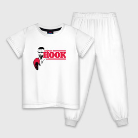 Детская пижама хлопок с принтом Captain Hook в Новосибирске, 100% хлопок |  брюки и футболка прямого кроя, без карманов, на брюках мягкая резинка на поясе и по низу штанин
 | captain hook | roy jones | roy levesta jones | бокс | капитан хук | рой джонс